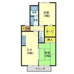 ファミール上赤江Ｂ棟の物件間取画像